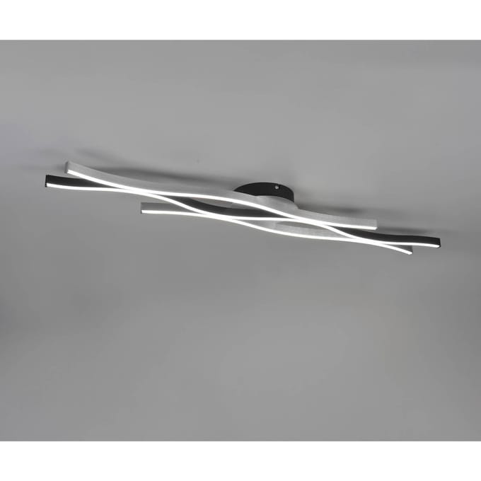 Trio Lighting Blaze LED plafondlamp, CCT, dimbaar, aluminium