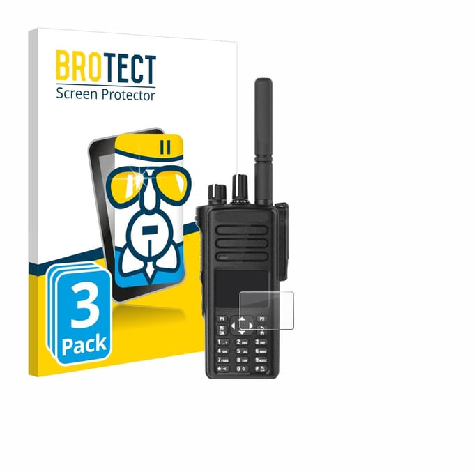 Screenprotector 3 Stuks voor Motorola DP4801e Beschermglas transparant