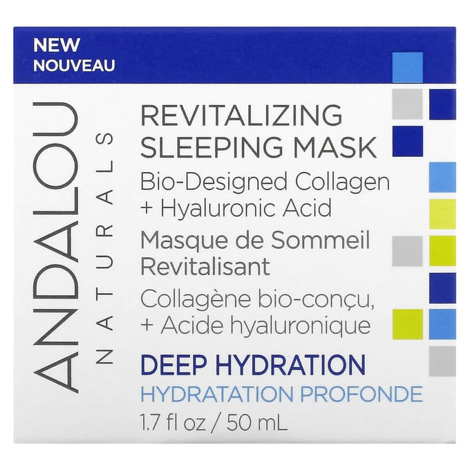 Andalou Naturals, Revitalizing Sleeping Beauty Mask, 1.7 fl oz (50 ml) white