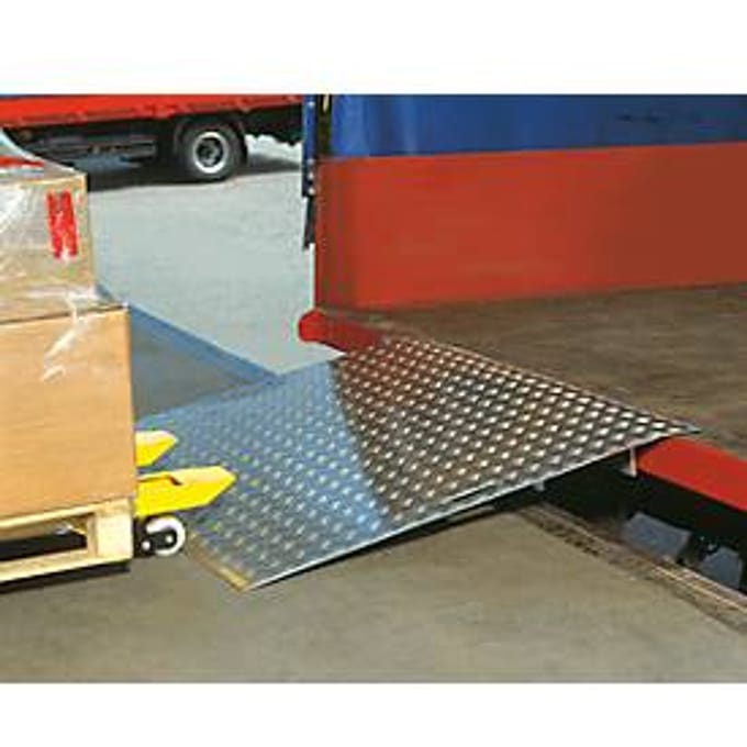 Aluminium laadbrug, 1000 x 1250 mm, draagvermogen 1200 kg