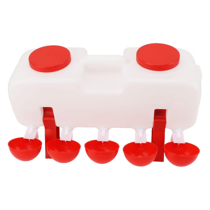 Abreuvoir semi-automatique pour volailles, 10 L, accessoires pour poulaillers, canards et oies white