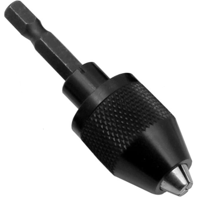 1/4 inch snelspanboorhouder conversie zeskant schacht adapter boor snelwissel driver zwart