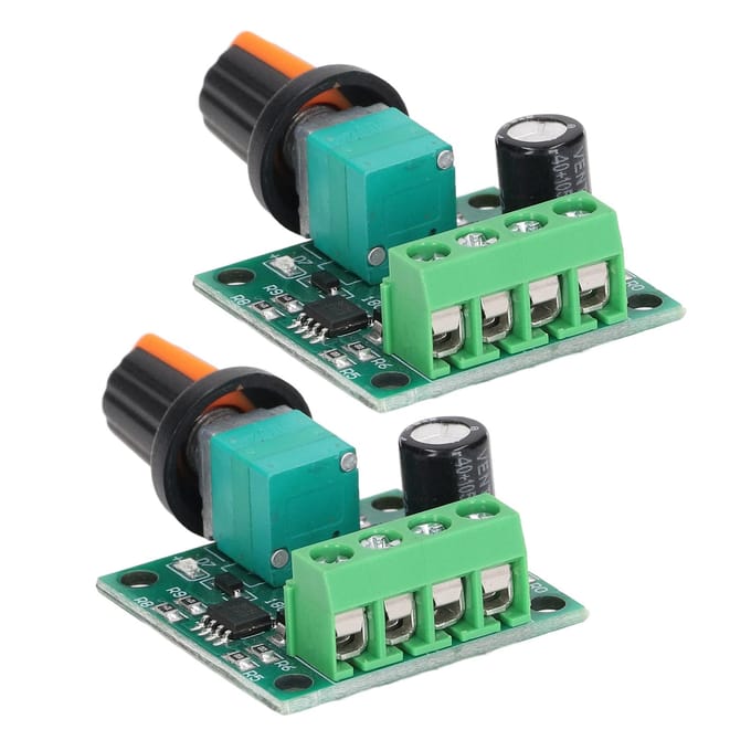 2 ensembles de contrôleur de vitesse de moteur, régulateur de commutateur de commande PWM DC 1.8V ?12 V pour pompe de ventilateur
