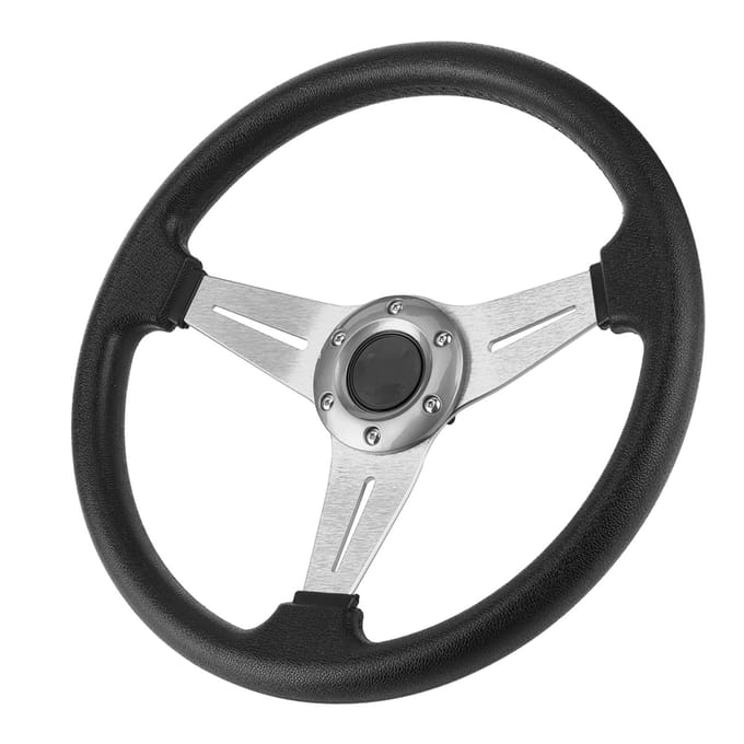 350mm14in Raceauto Driften Stuurwiel Vervanging Universeel Gemodificeerd AccessoireZilver zilver
