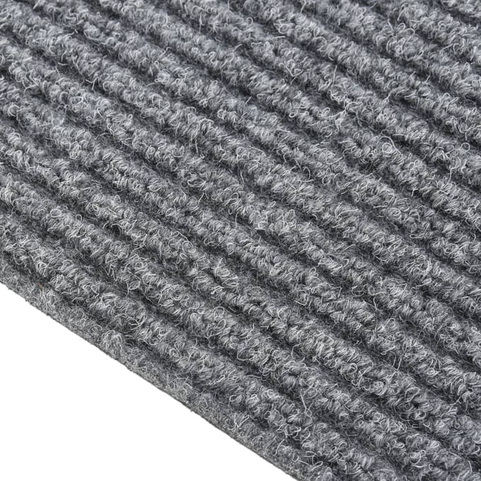 vidaXL - Droogloopmat - 100x350 - cm - grijs