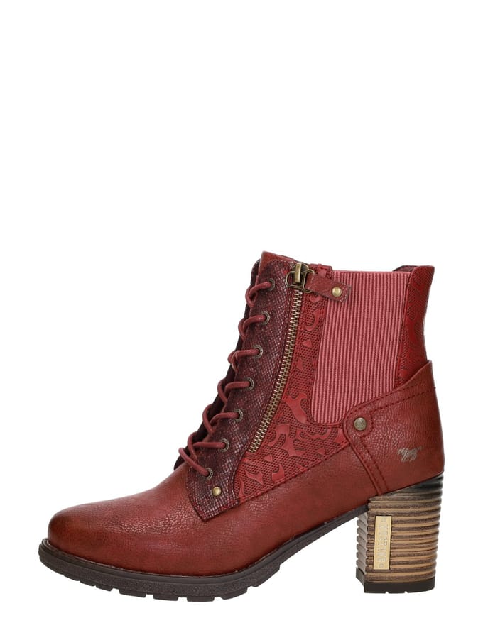 Mustang Veterschoenen Hak Veterschoenen Hak - rood - Maat 38