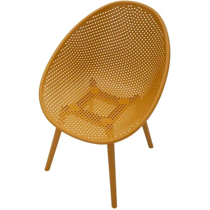 Stoel Ibiza Mustard Chair Set 2 Pcs 59×59×83 cm