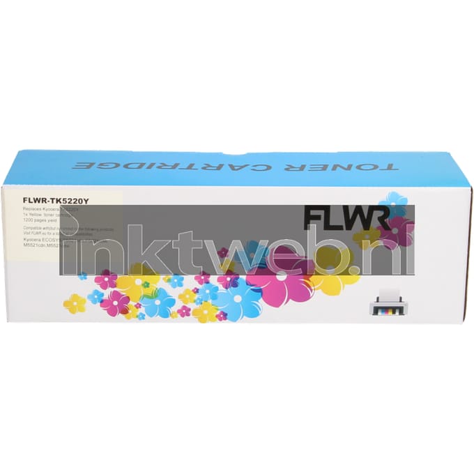 FLWR Kyocera Mita TK-5220 geel (Huismerk (compatible))