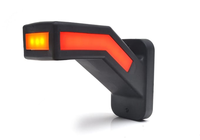 Breedtelamp - WAS - W168 2 Neon - Links - 5.7 - 14.6cm - LED - Wit/Amber/Rood - 12V-24V
