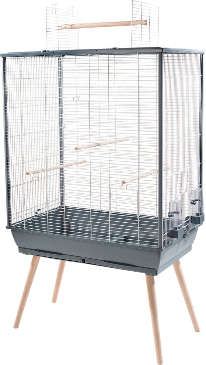 Zolux vogelkooi neo jili grijs 81x48x132 cm