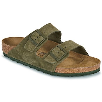 Birkenstock Arizona Suede Leather Normal Groen