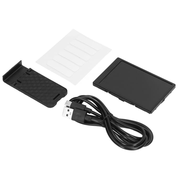 Mini Monitor Display Scherm USB IPS Full View Computer Accessoire voor Industriële Gegevens black