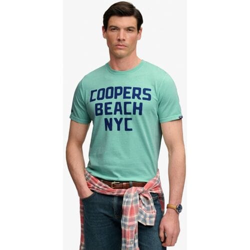 Superdry Outdoor Type T-shirt Blue Grootte: M