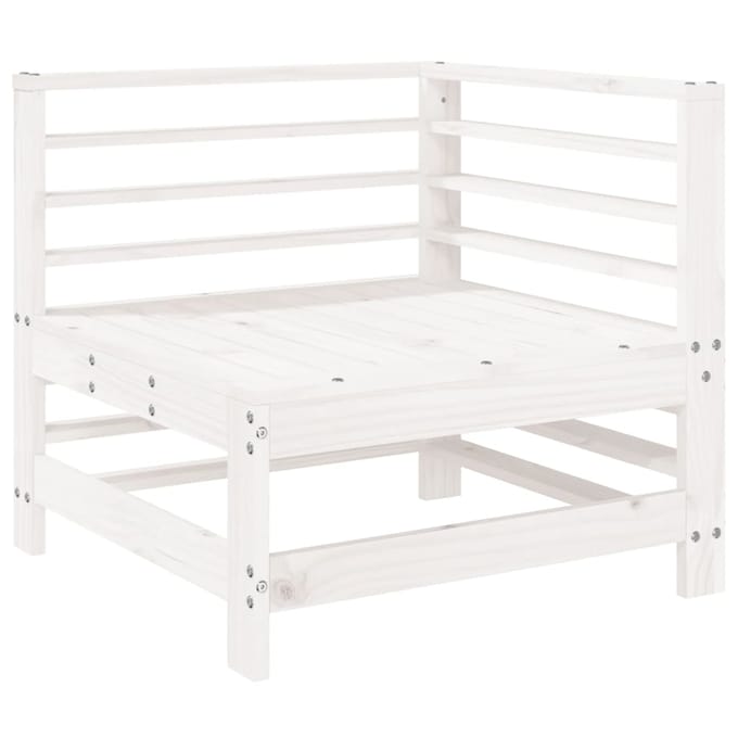 vidaXL - 6-delige - Loungeset - massief - grenenhout - wit
