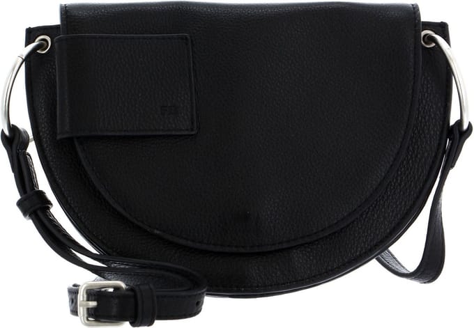 FREDsBRUDER Leren Schoudertas Olivia Saddle Bag Black Zwart