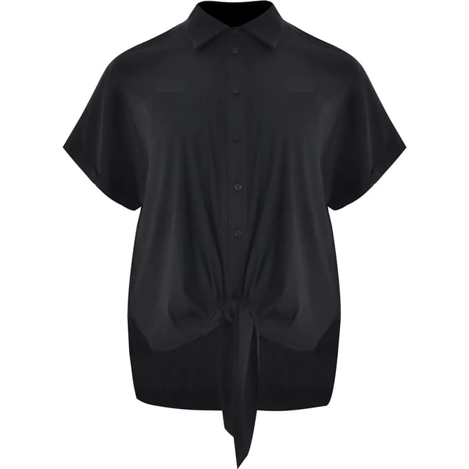 Popeline Blouse met Opgestikte Zakken Dames Mat Fashion