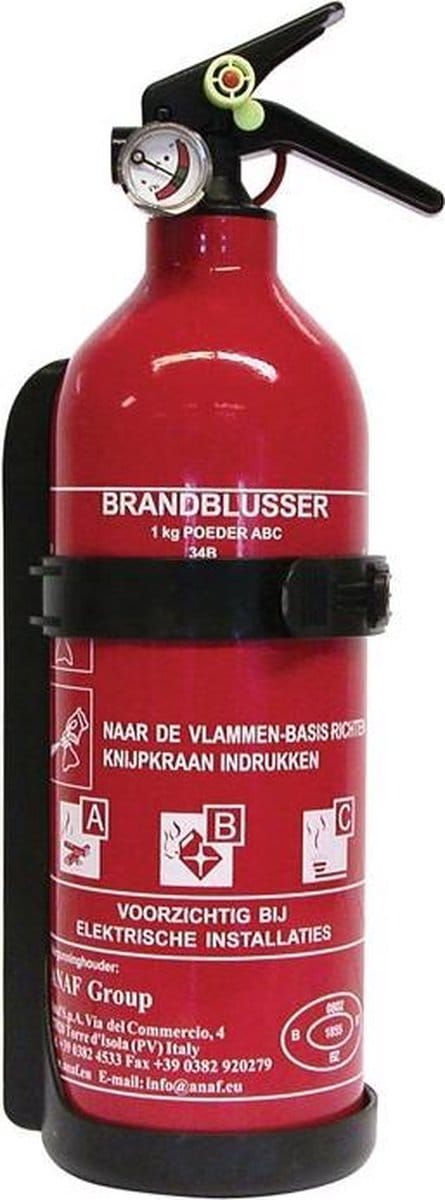 Brandblusser A/B/C 1KG Manometer