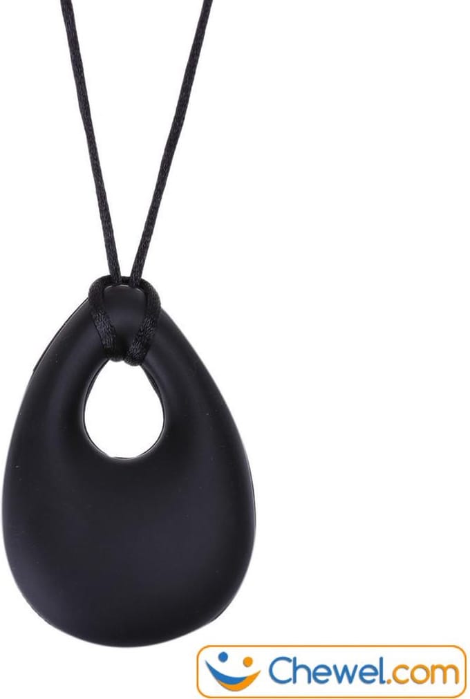 Bijtketting Kauwketting | Druppel | Chewelry | Zwart | Chewel ®