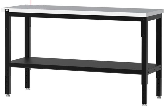 HBM RVS werkbank 152 cm x 61 cm, hoogte 91,1 cm, draaggewicht 150 kg