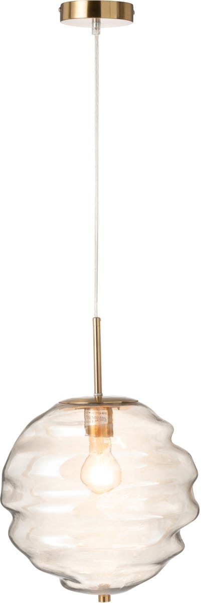 J-Line hanglamp Bijenkorf - glas - licht cognac
