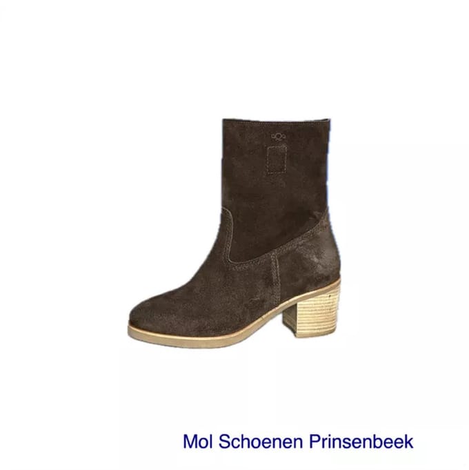 AQA Laars donkerbruin suede (Maat - 39, Kleur - Bruin)