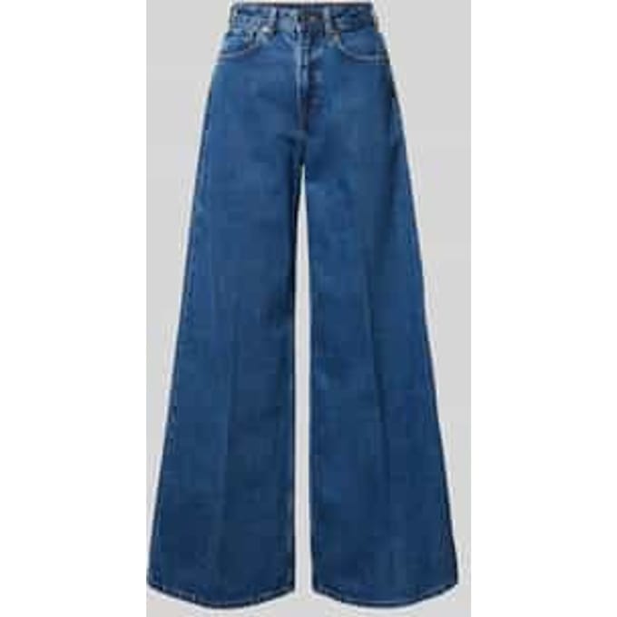 Wide leg jeans met 5-pocketmodel