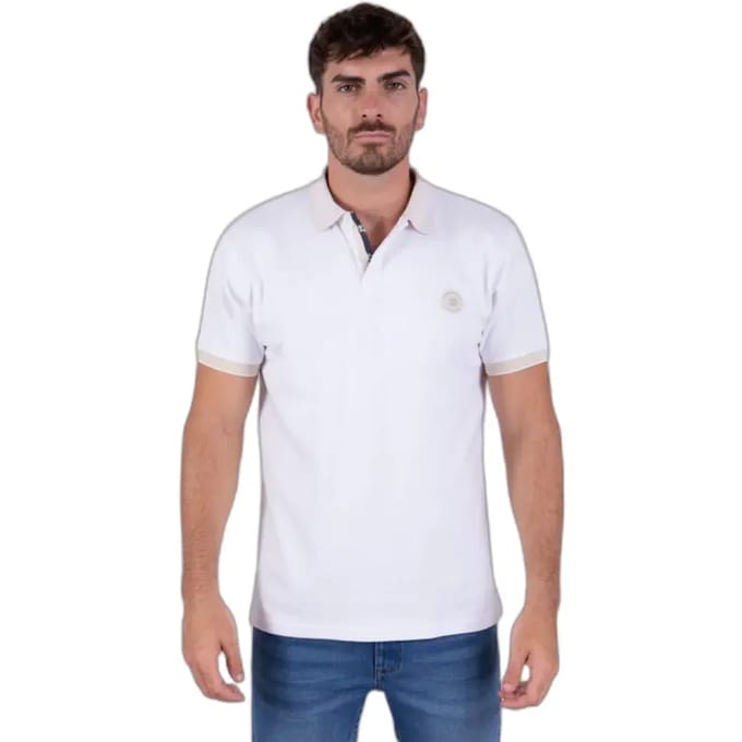 Polo met gestreepte kraag Camberabero