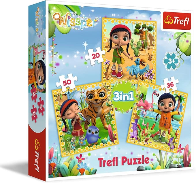 Set van 4 Kinderpuzzels in Één Doos