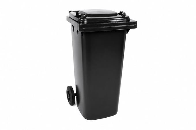 Afvalcontainer 80 liter grijs