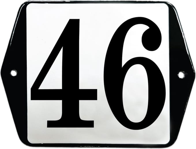 Emaille huisummer model oor - 46