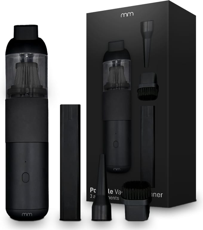 MikaMax Portable Vacuum Cleaner - Draadloze Compacte Kruimeldief met Zuig- en Blaasfunctie