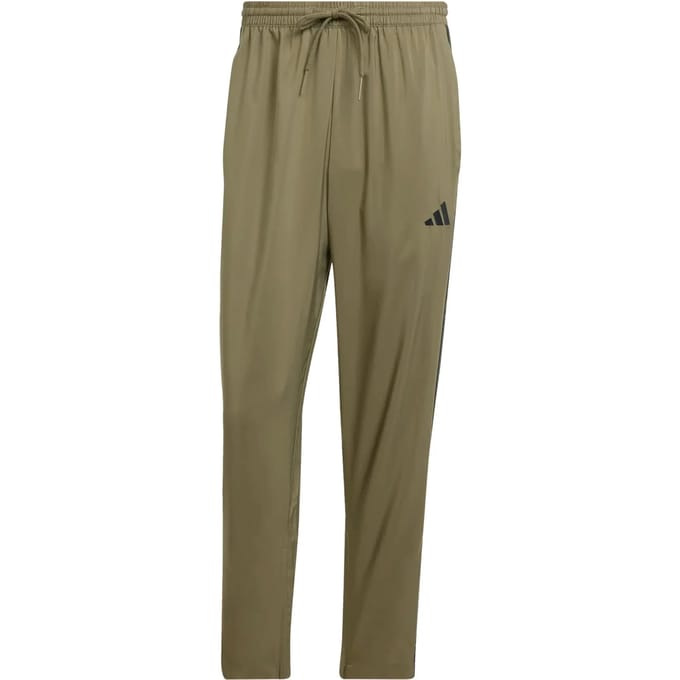 Adidas Essentials 3-stripes Joggers Open Hem Broeken Heren - Groen - Maat M - Poly Mesh