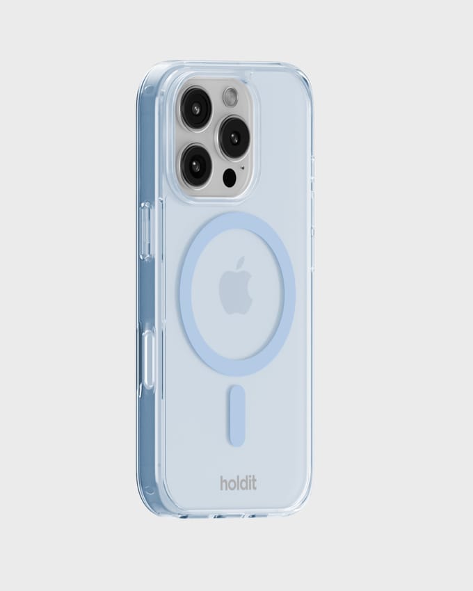 Phone Case Transparent Magsafe Compatible Mineral Blue iPhone 16 Pro