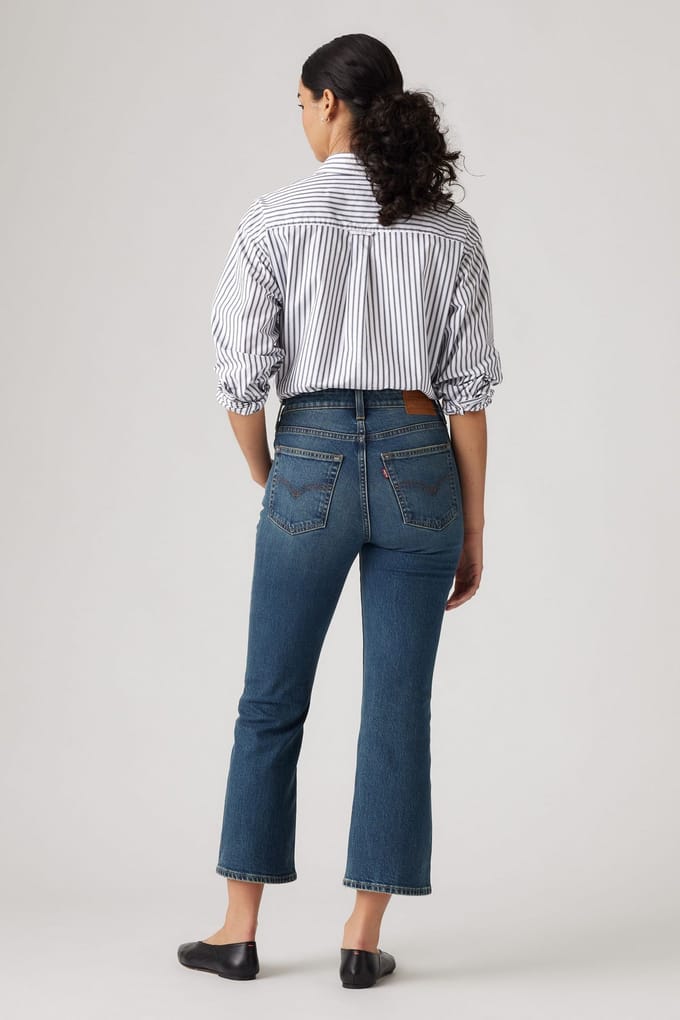 Levi's 725™ Kick Boot Jeans Dark Indigo Größe: W27L27 | Ausgestellte Hosen Outlet | Damen | Blau