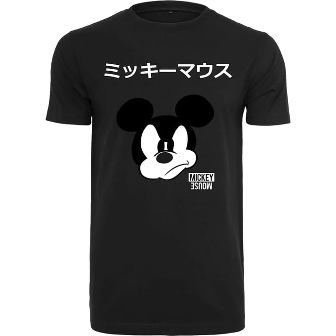 Merchcode Mickey Mouse - Mickey Japanese Heren Tshirt - XL - Zwart