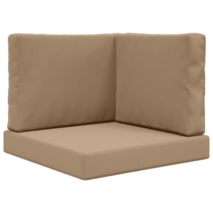 vidaXL - Buitenbankkussen - Polyester - Taupe - 60 - x - 60 - cm