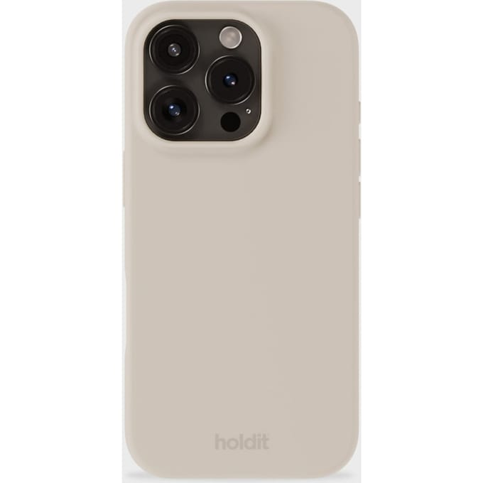 Holdit Silicone Case geschikt voor Apple iPhone 16 Pro - Light Beige