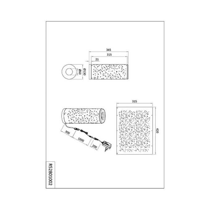 REALITY TACO - Tafellamp - Zwart - incl. 1x SMD 4 W - Snoerschakelaar