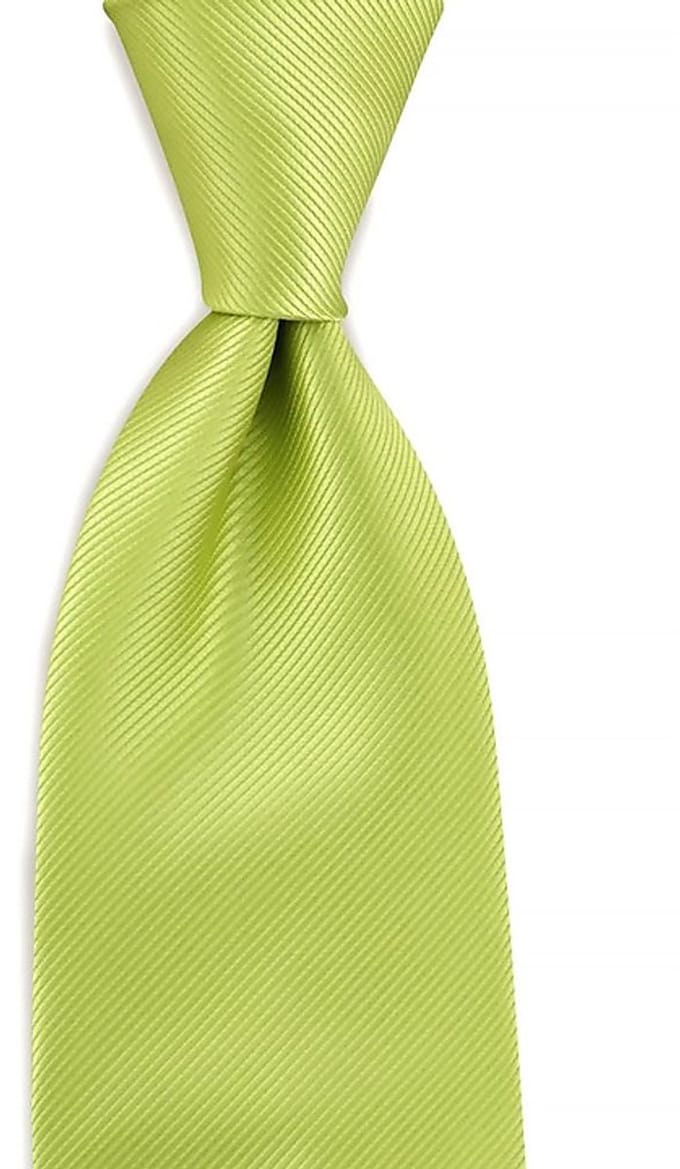 JB Collection - Stropdassen - stropdas limegroen repp - limegroen