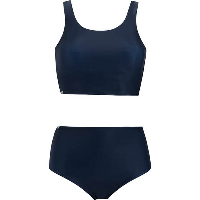 Regatta Dames Orla Kiely Mini Vierkante Bloem Reversible Bikini Set (Blauw)