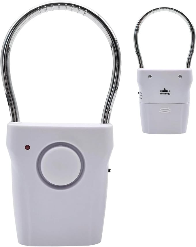 Deuralarm - Draadloze Sensor - Thuisbeveiliging - Luide Sirene - 15 x 7.2 x 2.7 cm - Wit