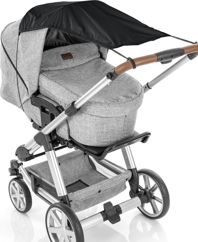Reer - ShineSafe Luifel voor kinderwagen, zwart