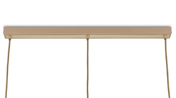 HowHomely Noa Serie - Hanglamp - Beige - 75 cm - 3xE27