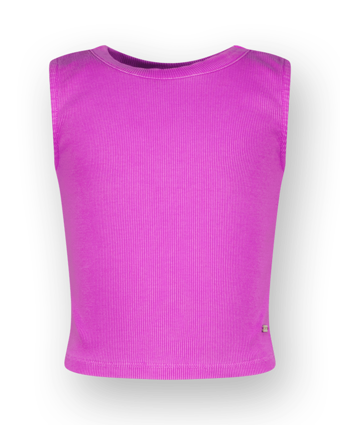 Vingino Basic-crop Rib Top Flower Purple Taglia: 16 | Outlet | kids | Viola