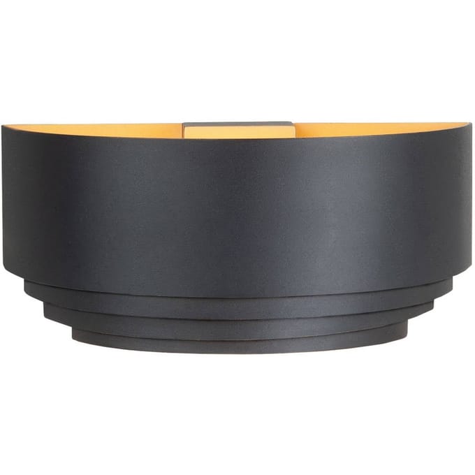 HighLight Wandlamp Elena, zwart, breedte 30 cm, aluminium, E14