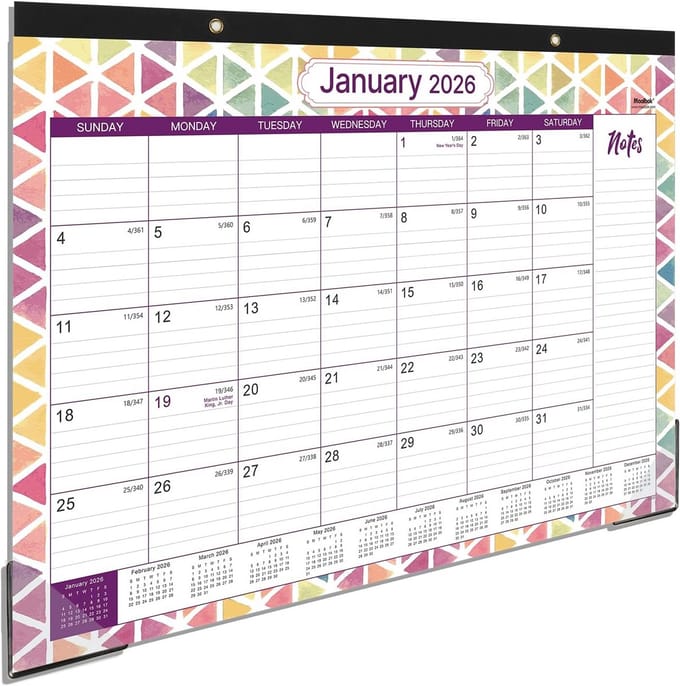 Grote Bureaukalender 2024-2025 Juli tot December Tafelkalender