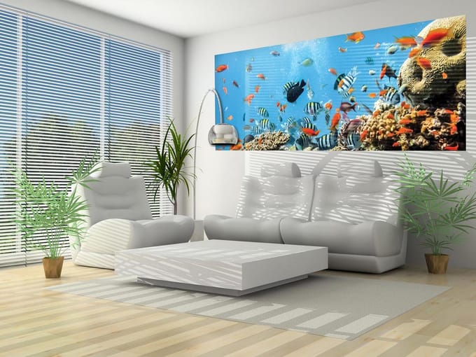 Sea Ocean Fish Corals  Photo Wallcovering