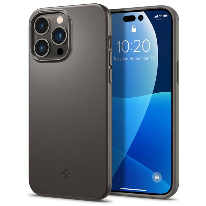 Spigen Thin Fit Apple iPhone 14 Pro Max Hoesje Back Cover Gunmetal