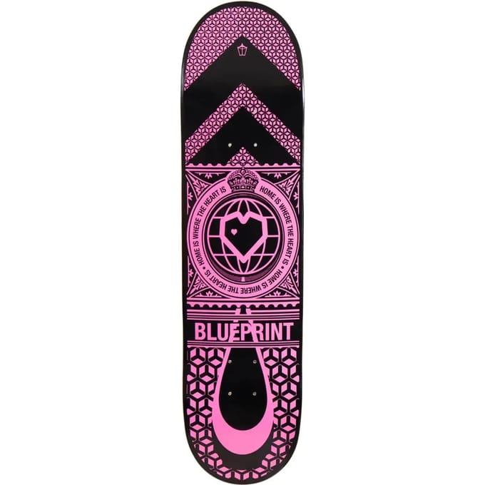 Skateboard Blueprint Home Heart