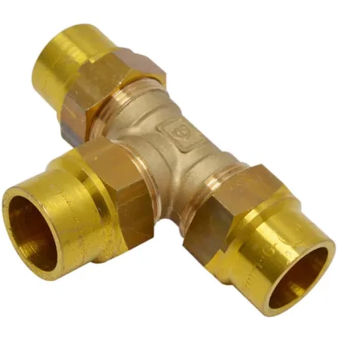 Sanivesk Knel Gas T-stuk Verloop 22x15x22mm